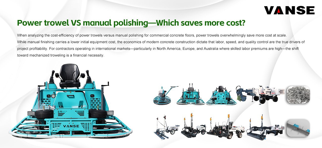 Power trowel VS manual polishing-Which saves more cost? Power trowel VS manual polishing-Which saves more cost?