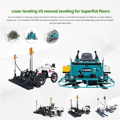 Laser leveling VS manual leveling for Superflat floors