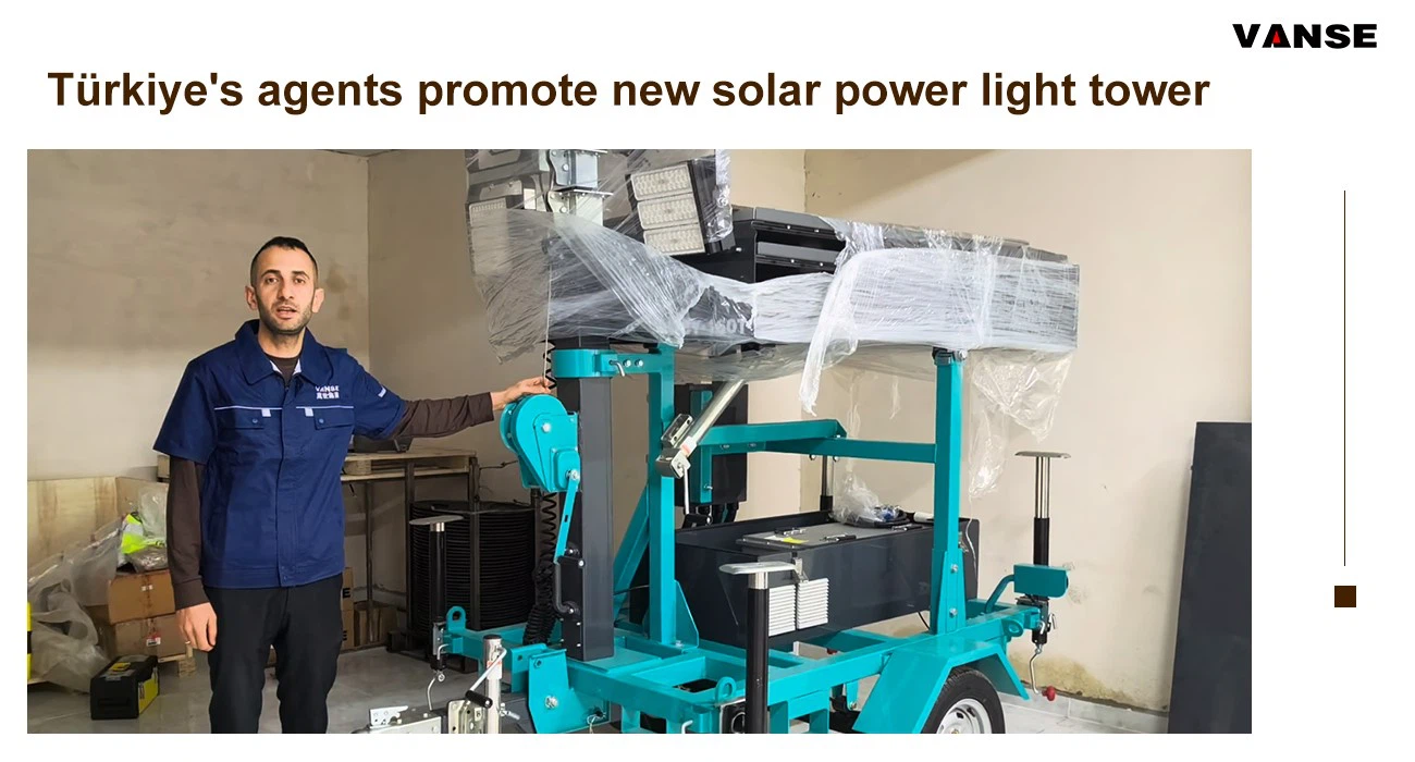 Türkiye's agents promote new solar power light tower Türkiye's agents promote new solar power light tower