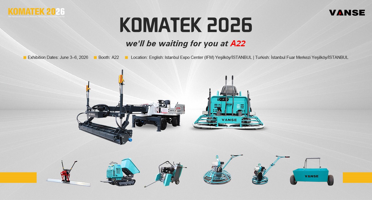 Shandong Vanse Machinery Technology Set to Exhibit at KOMATEK Turkey 2026 Construction Machinery Exhibition Shandong Vanse Machinery Technology Set to Exhibit at KOMATEK Turkey 2026 Construction Machinery Exhibition