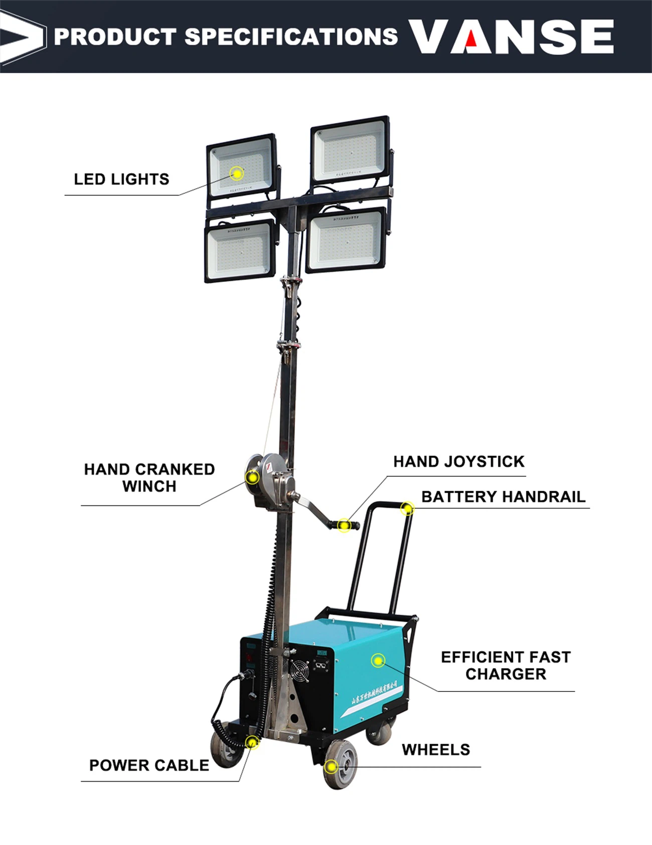 engineering lighting truck