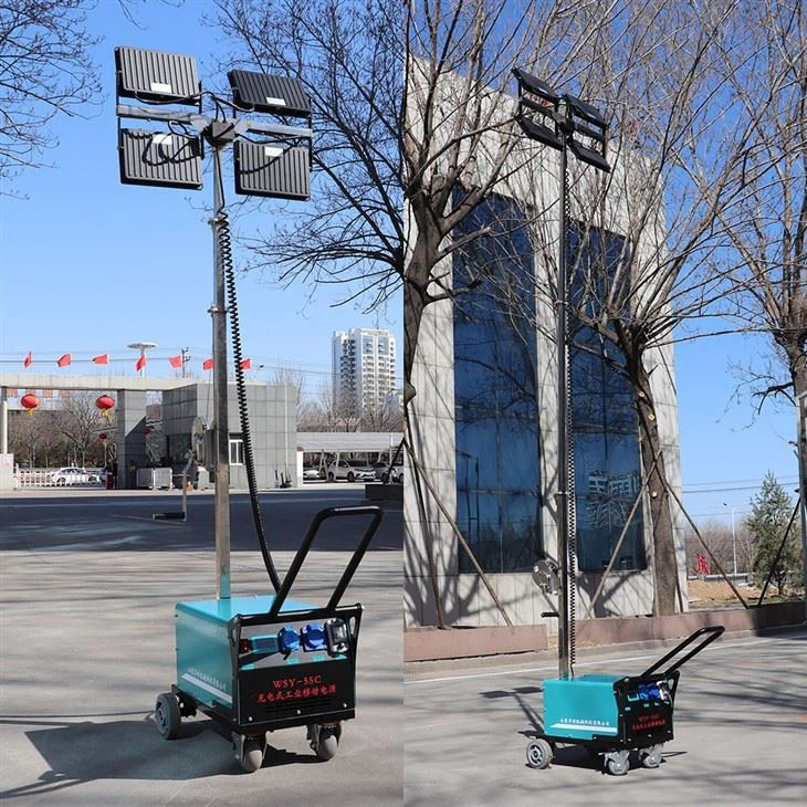 portable rechargeable led work light stand