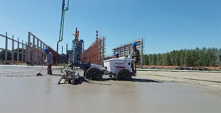Concrete laser leveling machine traditional method construction process 1 YZ28-4S 1